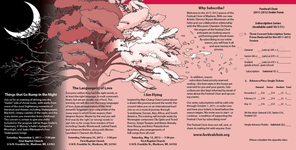 Festival Choir Pamphlets